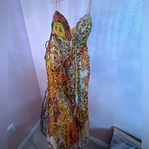 Alice & Olivia chiffon midi dress